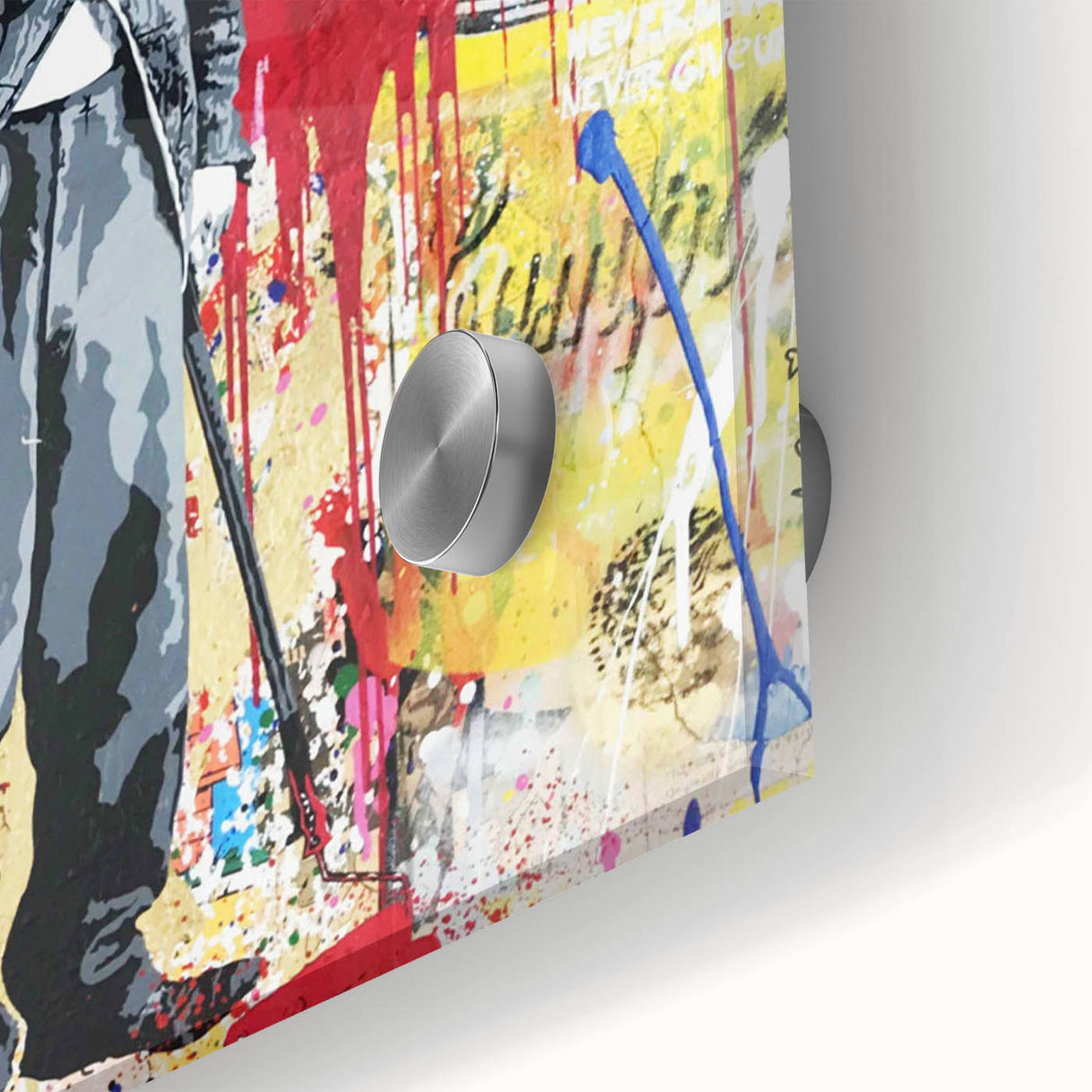 Vibrant Pop Art Wall Art – Colorful Charlie Chaplin Canvas