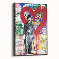 Vibrant Pop Art Wall Art – Colorful Charlie Chaplin Canvas