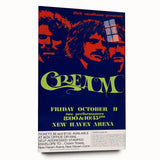 Cream Retro Poster Art - Vintage Band Wall Art - Retro Canvas Print