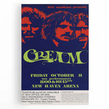 Cream Retro Poster Art - Vintage Band Wall Art - Retro Canvas Print