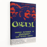 Cream Retro Poster Art - Vintage Band Wall Art - Retro Canvas Print