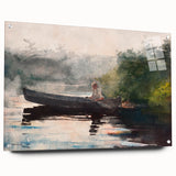 The End of the Day Adirondacks Realism Art Print - Winslow Homer Landscape
