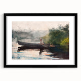 The End of the Day Adirondacks Realism Art Print - Winslow Homer Landscape