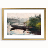 The End of the Day Adirondacks Realism Art Print - Winslow Homer Landscape