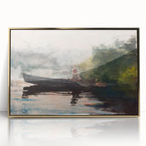 The End of the Day Adirondacks Realism Art Print - Winslow Homer Landscape