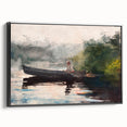The End of the Day Adirondacks Realism Art Print - Winslow Homer Landscape