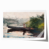 The End of the Day Adirondacks Realism Art Print - Winslow Homer Landscape