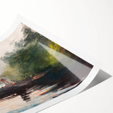 The End of the Day Adirondacks Realism Art Print - Winslow Homer Landscape