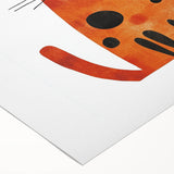 Playful Orange Cat – Boys Room Wall Art