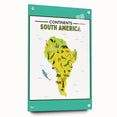 Educational Nursery Wall Decor – North America Continent Map