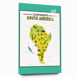 Educational Nursery Wall Decor – North America Continent Map