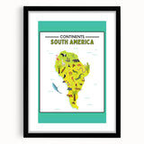 Educational Nursery Wall Decor – North America Continent Map
