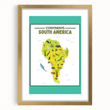 Educational Nursery Wall Decor – North America Continent Map