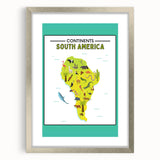 Educational Nursery Wall Decor – North America Continent Map