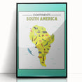 Educational Nursery Wall Decor – North America Continent Map