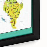 Educational Nursery Wall Decor – North America Continent Map