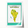 Educational Nursery Wall Decor – North America Continent Map