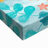 Floral Sea Turtle Nursery Art - Acrylic Baby Room Print