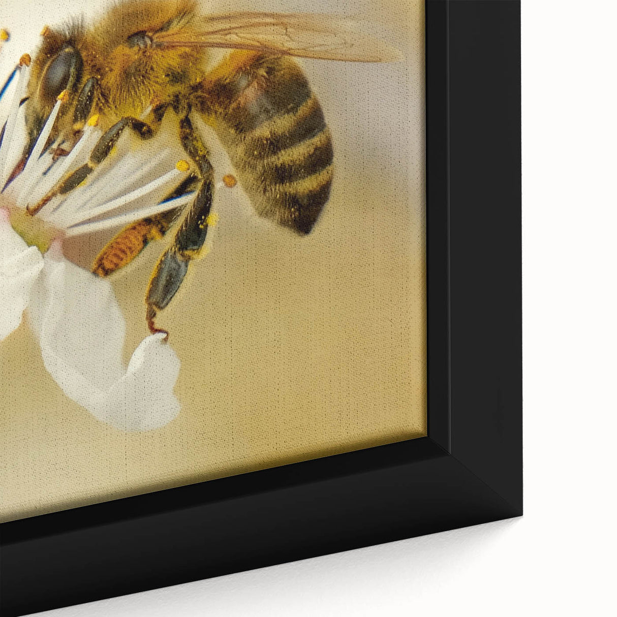 Extra large framed canvas featuring a textured, colorful abstract design on a black background, ideal for living room decor.