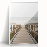 Art deco poster featuring geometric shapes and soft pastel colors on a white acrylic frame, suitable for nursery wall art.