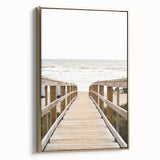 Landscape painting of a serene summer scene on a gold-framed canvas, ideal for bedroom wall art.