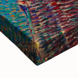 Large art of a black and white landscape painting on stretched canvas, ideal for bedroom wall decor.