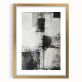 Abstract strokes wall art featuring a gold frame and mat, showcasing vibrant colors and dynamic patterns, perfect for modern home decor. Ideal for art enthusiasts seeking unique pieces to enhance their living space.