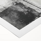 Abstract wall art on rolled canvas showcasing vibrant strokes in shades of blue, yellow, and pink, ideal for modern home decor or artistic spaces.