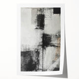 Abstract wall art print featuring vibrant strokes in blue, orange, and yellow against a textured beige background, ideal for modern home decor. Rolled canvas is securely packaged for safe delivery.