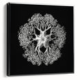 Modern Monochrome Art: Intricate Brittle Star Illustration