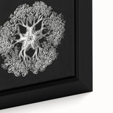 Modern Monochrome Art: Intricate Brittle Star Illustration