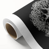 Modern Monochrome Art: Intricate Brittle Star Illustration