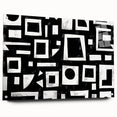 Abstract strokes wall art displayed in a side view, featuring vibrant colors and textures, mounted on acrylic glass with visible pins, perfect for modern decor.