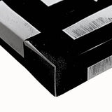 Abstract strokes wall art on stretched canvas, showcasing vibrant colors and dynamic patterns, perfect for modern home decor or office styling.