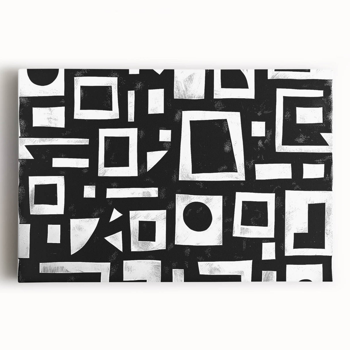 Abstract wall art canvas displaying vibrant, multicolored strokes in an artistic design, ideal for modern decor. Perfect for enhancing living spaces with a touch of creativity.