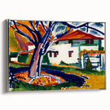 Modern Wall Art - Vibrant Abstract Landscape with Blue Trees