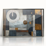 Framed abstract wall art featuring elegant silver strokes on a dark background, perfect for modern home decor. Ideal for adding a touch of sophistication to any room.