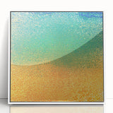 Framed abstract strokes wall art in white acrylic, showcasing vibrant colors and dynamic patterns, perfect for modern home decor and artistic expression.