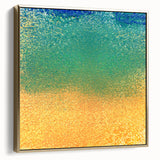 Framed canvas wall art featuring abstract strokes in silver and gold, adding a modern touch to home decor. Ideal for contemporary spaces and art enthusiasts.