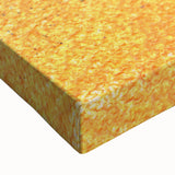 Close-up of abstract strokes wall art on stretched canvas, showcasing vibrant colors and dynamic brushwork, perfect for modern home decor enhancement.