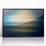 Framed acrylic wall art showcasing an abstract design with bold black strokes on a white background, perfect for modern home decor. Ideal for enhancing living spaces with contemporary flair.
