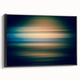 Framed canvas wall art showcasing abstract strokes in black and white, perfect for modern decor. The side view highlights the sleek design and elegant framing.