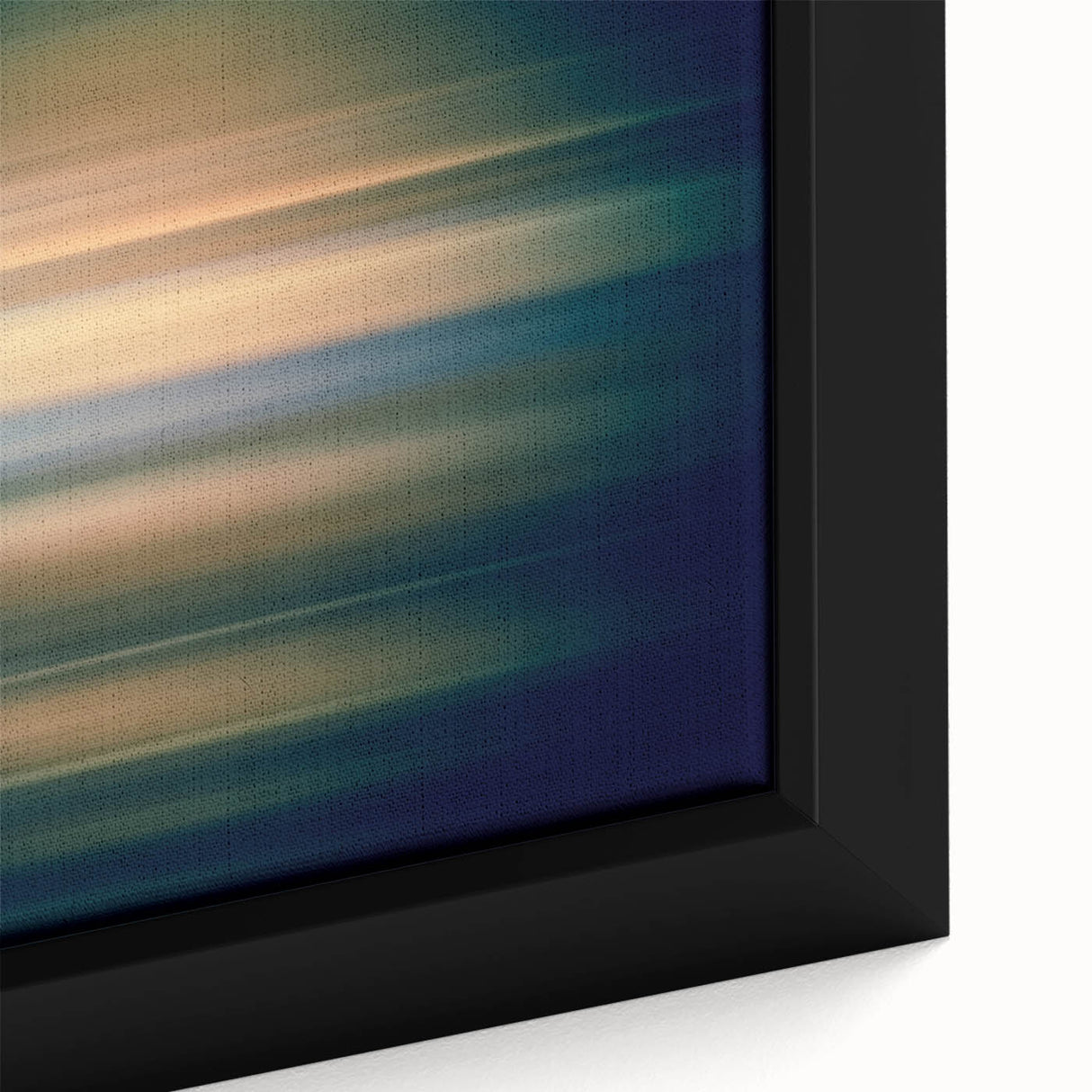 Close-up of an abstract strokes wall art framed canvas, showcasing vibrant colors and dynamic patterns that enhance modern decor, perfect for artistic interiors.