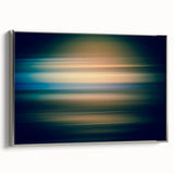 Framed abstract strokes wall art in silver, showcasing vibrant colors and dynamic patterns, perfect for modern home decor or office spaces.