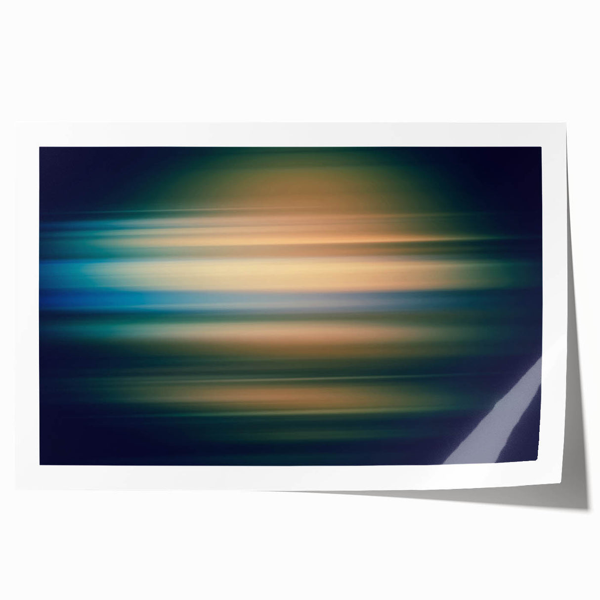 Abstract wall art print showcasing dynamic strokes in vibrant colors, presented as a rolled canvas for easy framing and display in modern decor settings.