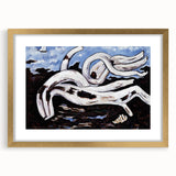 Modern Wall Art - Abstract Driftwood with Coastal Charm
