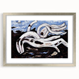 Modern Wall Art - Abstract Driftwood with Coastal Charm