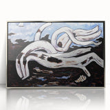 Modern Wall Art - Abstract Driftwood with Coastal Charm