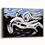 Modern Wall Art - Abstract Driftwood with Coastal Charm