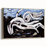 Modern Wall Art - Abstract Driftwood with Coastal Charm